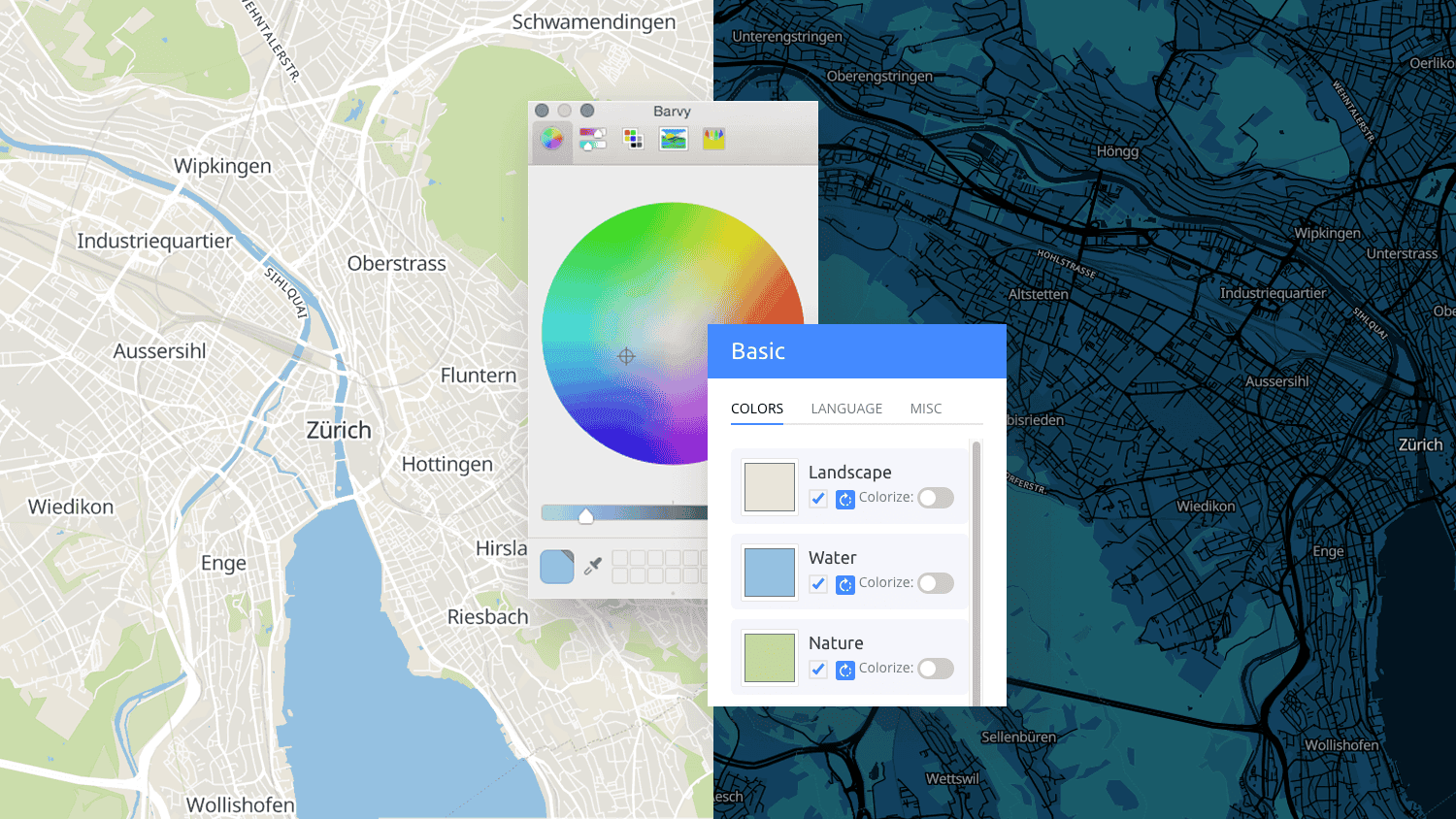 Custom map style of OpenStreetMap maps