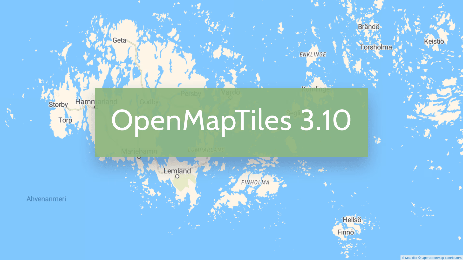 OpenMapTiles 3.10 with islands