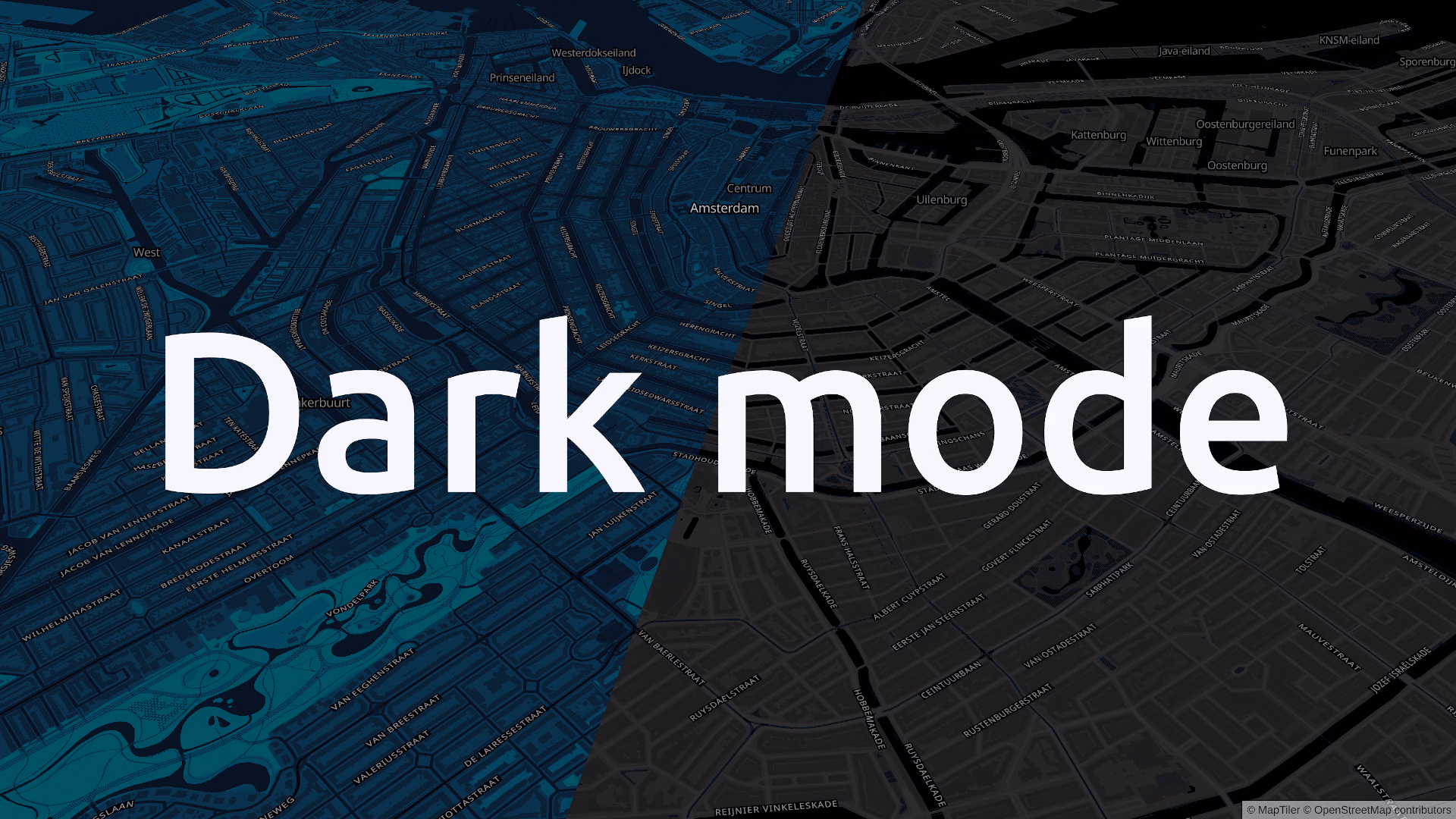 Dark mode for maps