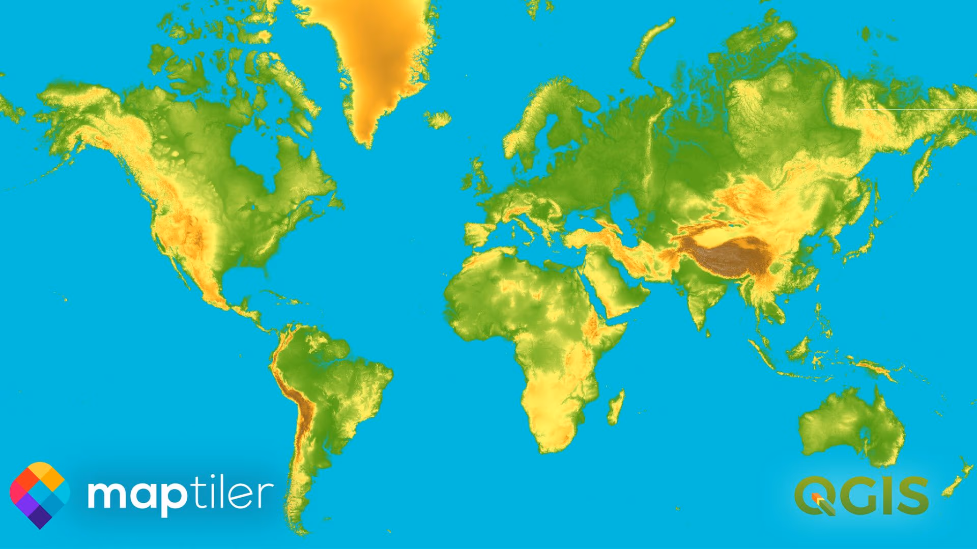 Terrain basemap in QGIS