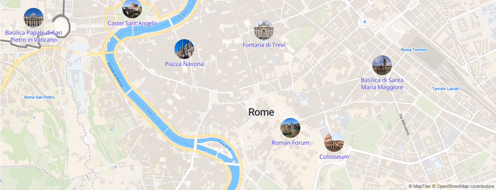 Custom map icons