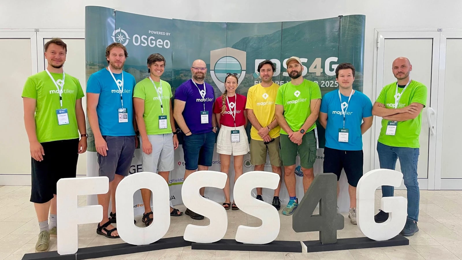 MapTiler team at FOSS4G Europe 2025