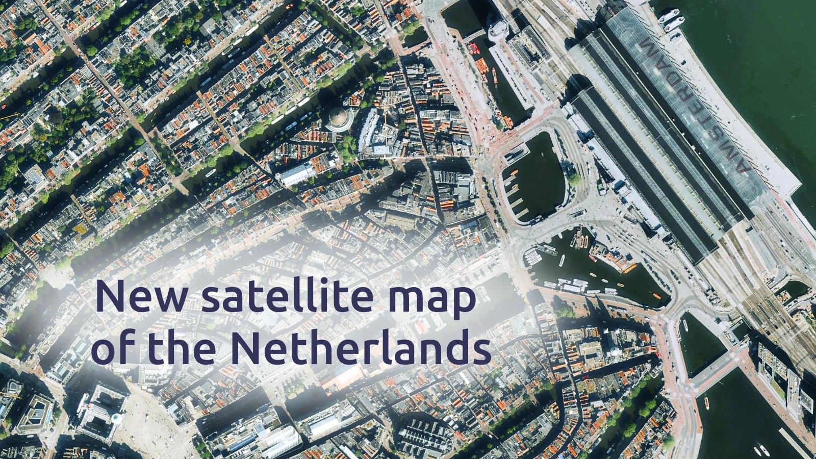 High-res satellite map of the Netherlands