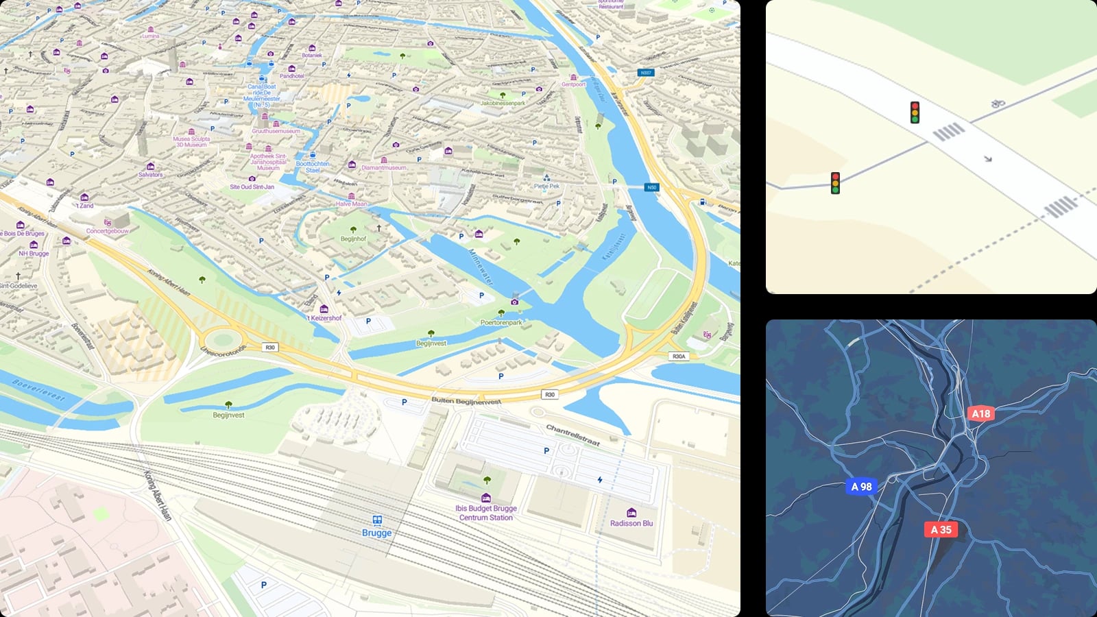 Streets map of the entire world