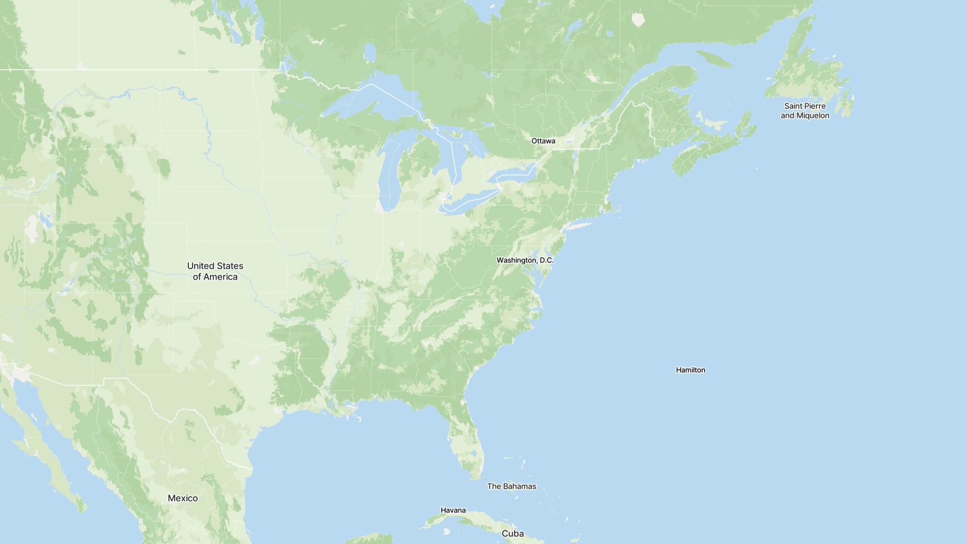 Basemap of the USA