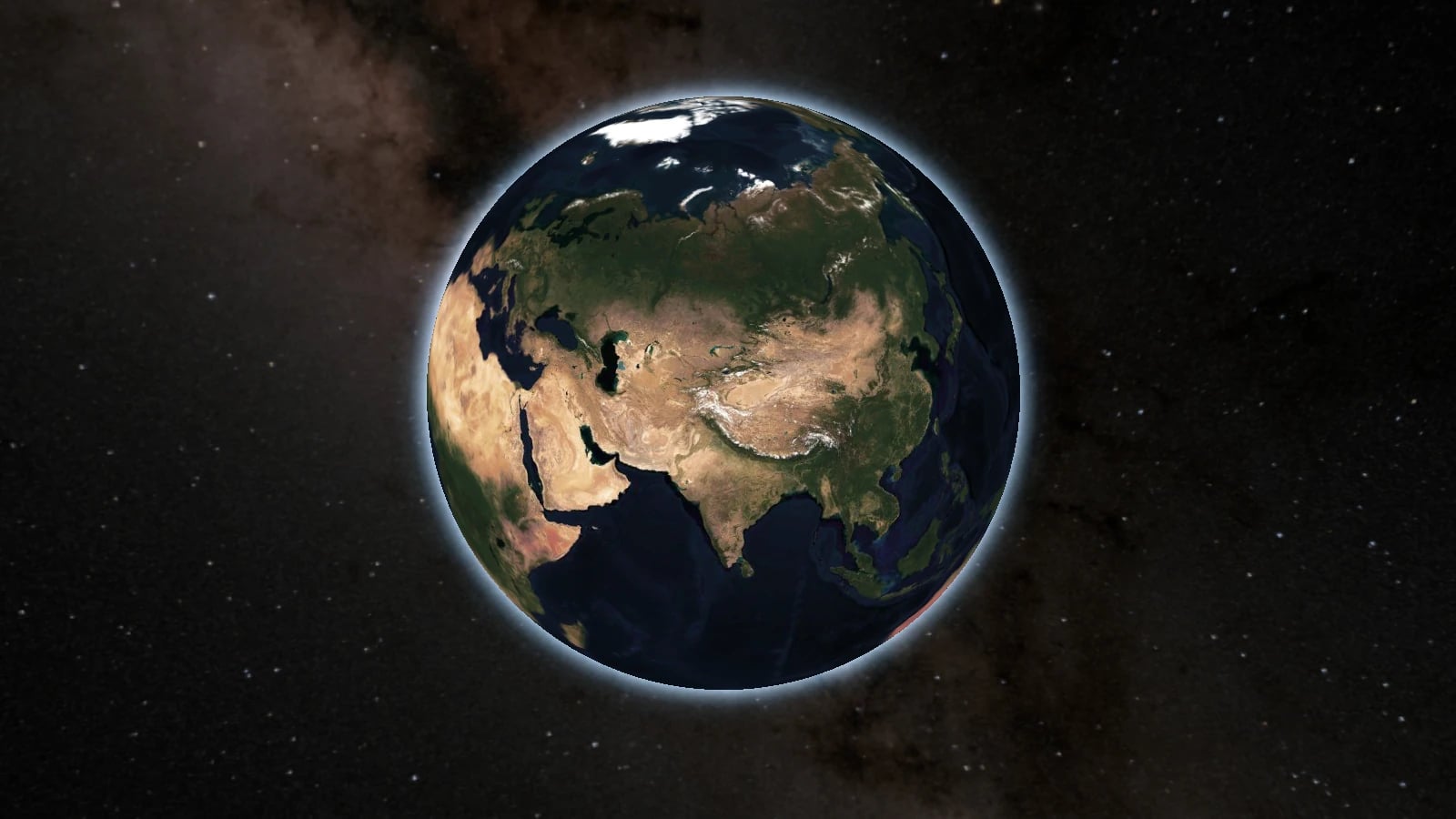 Milky way on a map