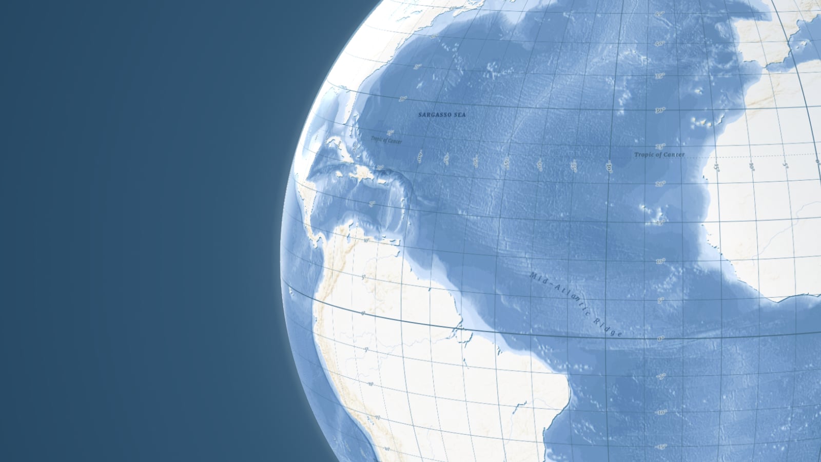 Ocean map for maritime navigation