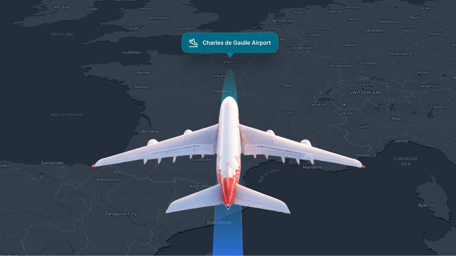 Created animated routes on maps