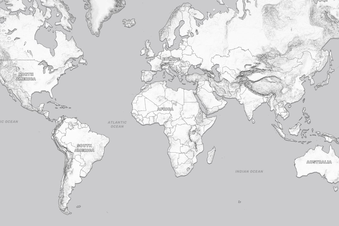 Backdrop map for weather