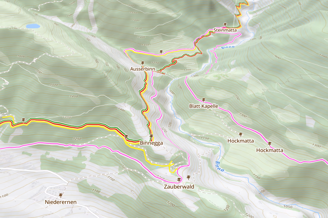 Detailed outdoor activity maps with hiking routes and other relevant information