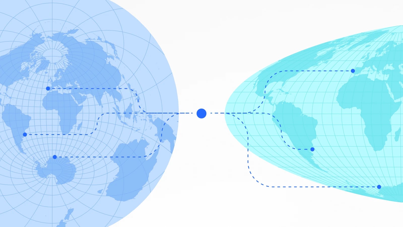Global coordinates API transformer 