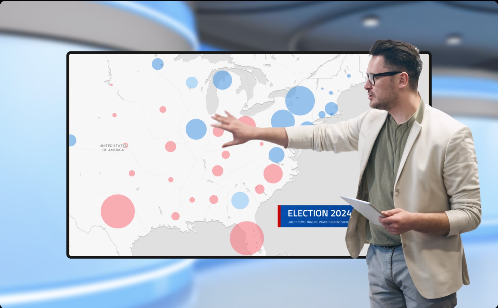 Maps for election broadcasts
