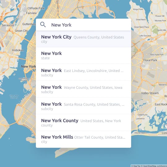 map search