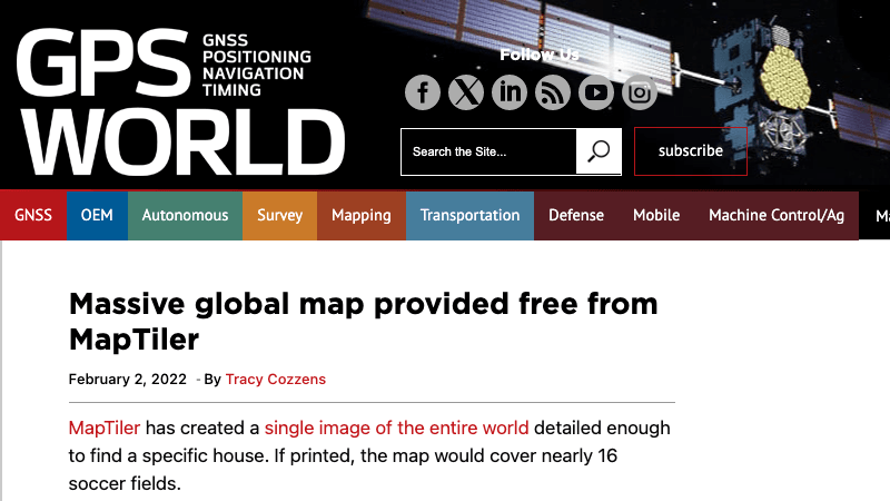 MapTiler in GPSWorld