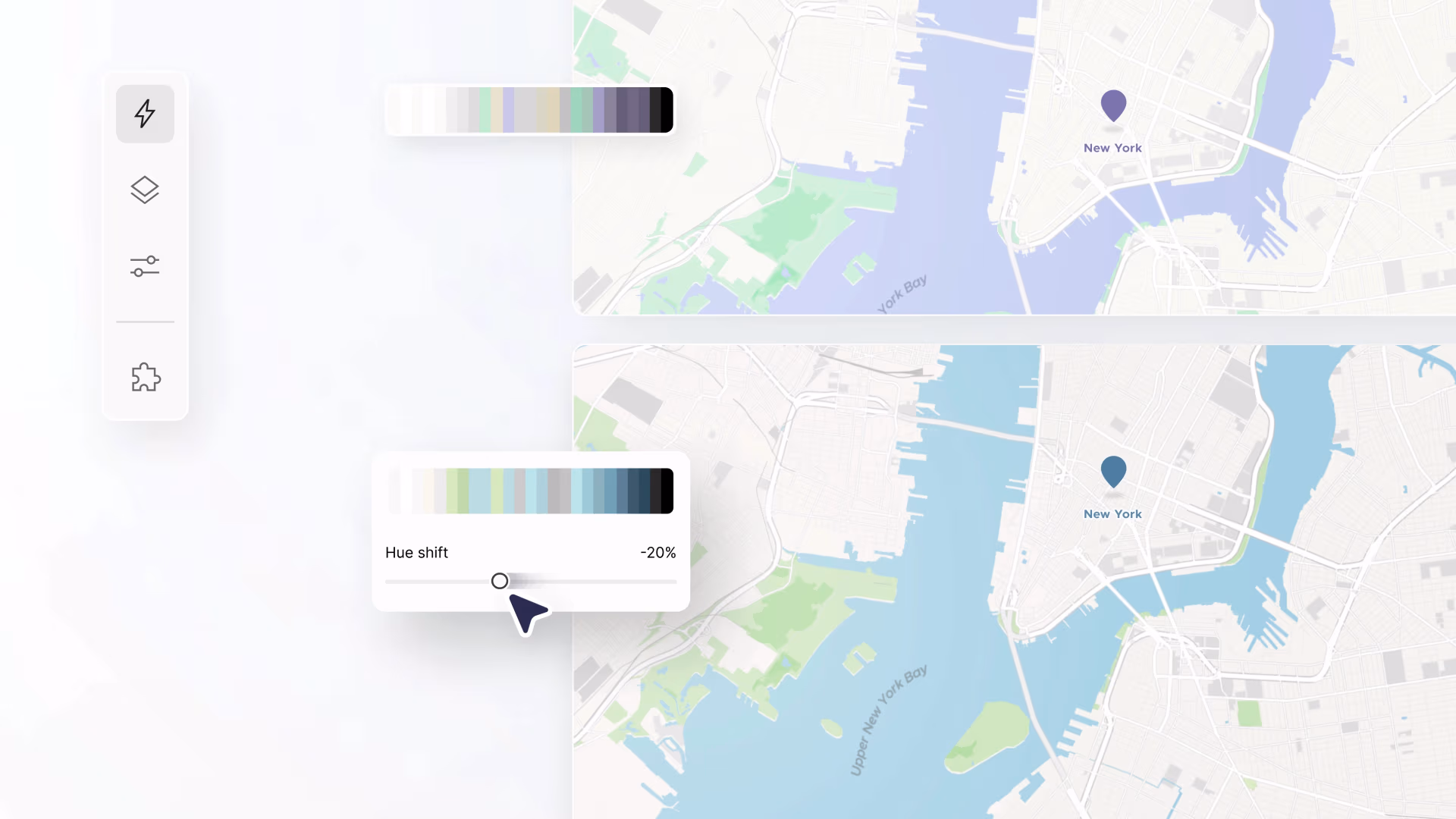 Real estate broker showing property on a map