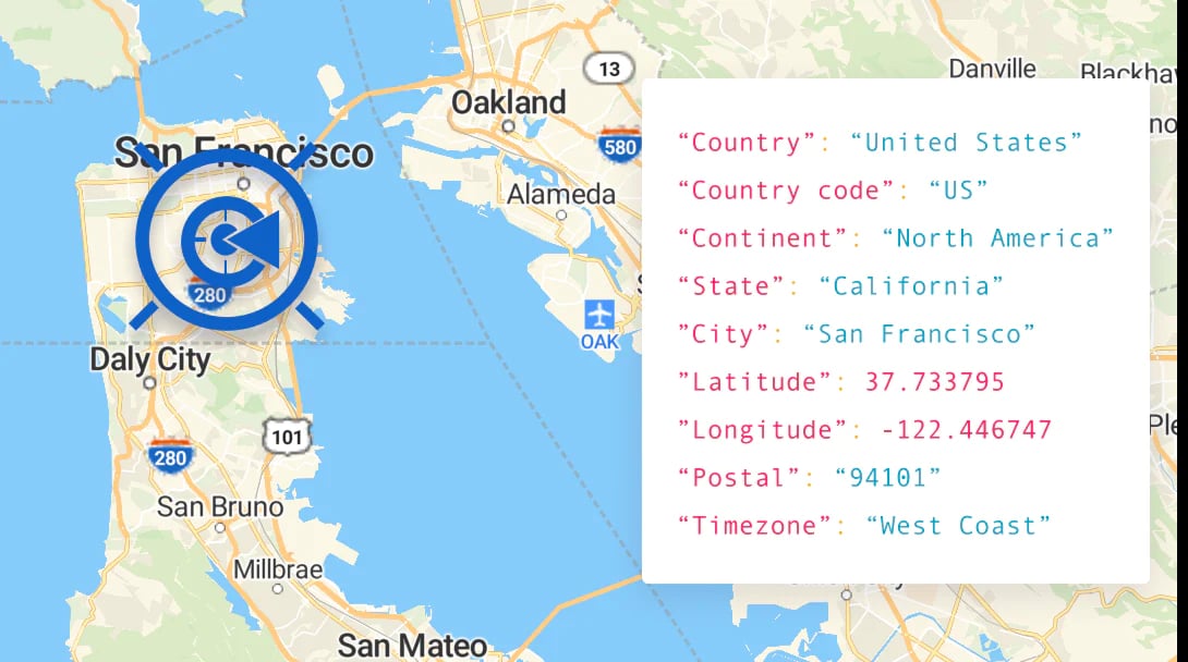 IP Geolocation API service