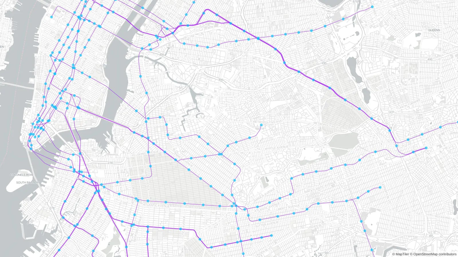 Map of NY metro