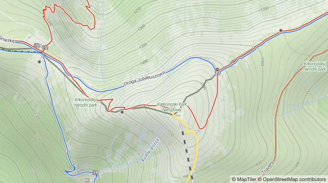 OpenStreetMap hiking map