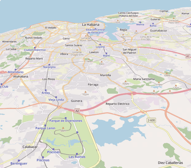 OpenStreetMap map of La Habana