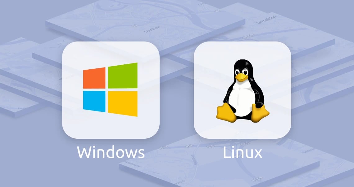 Maps from PostGIS runs on Windows and Linux