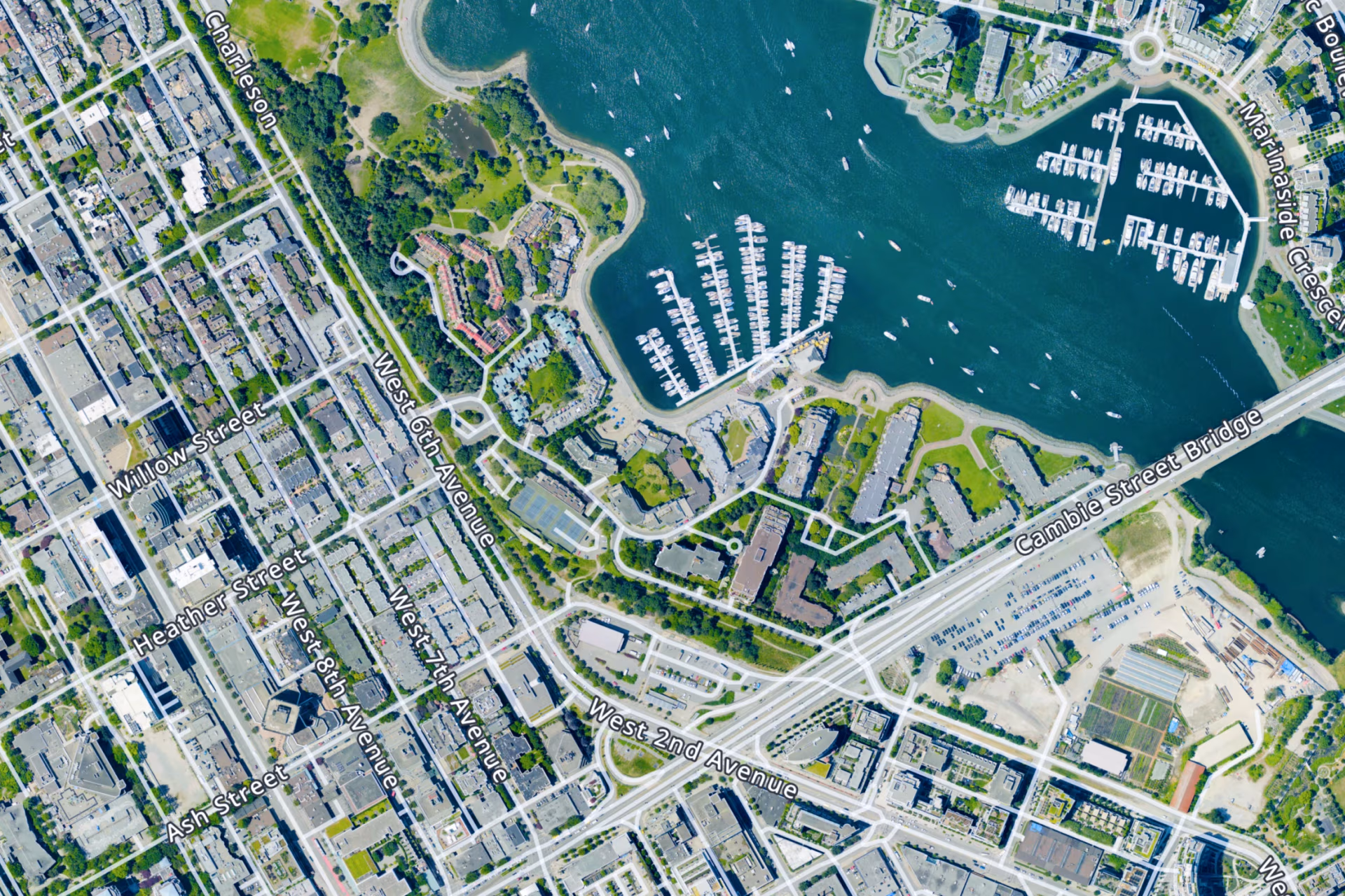 Satellite map