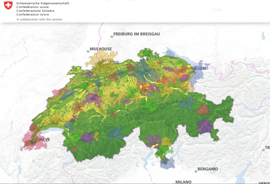 switzerland map