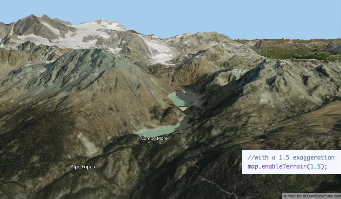 3D terrain in one call