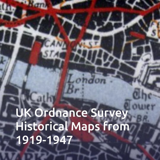 UK Ordnance Survay historical Maps from 1919-1947