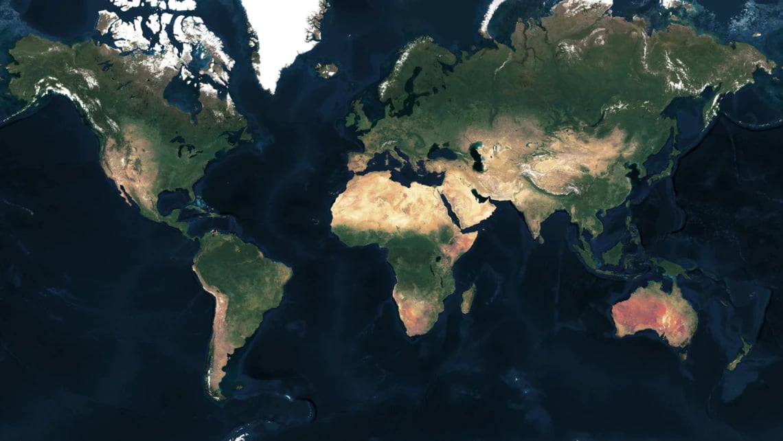 global satellite data in mid-resolution and high-resolution in most visited places