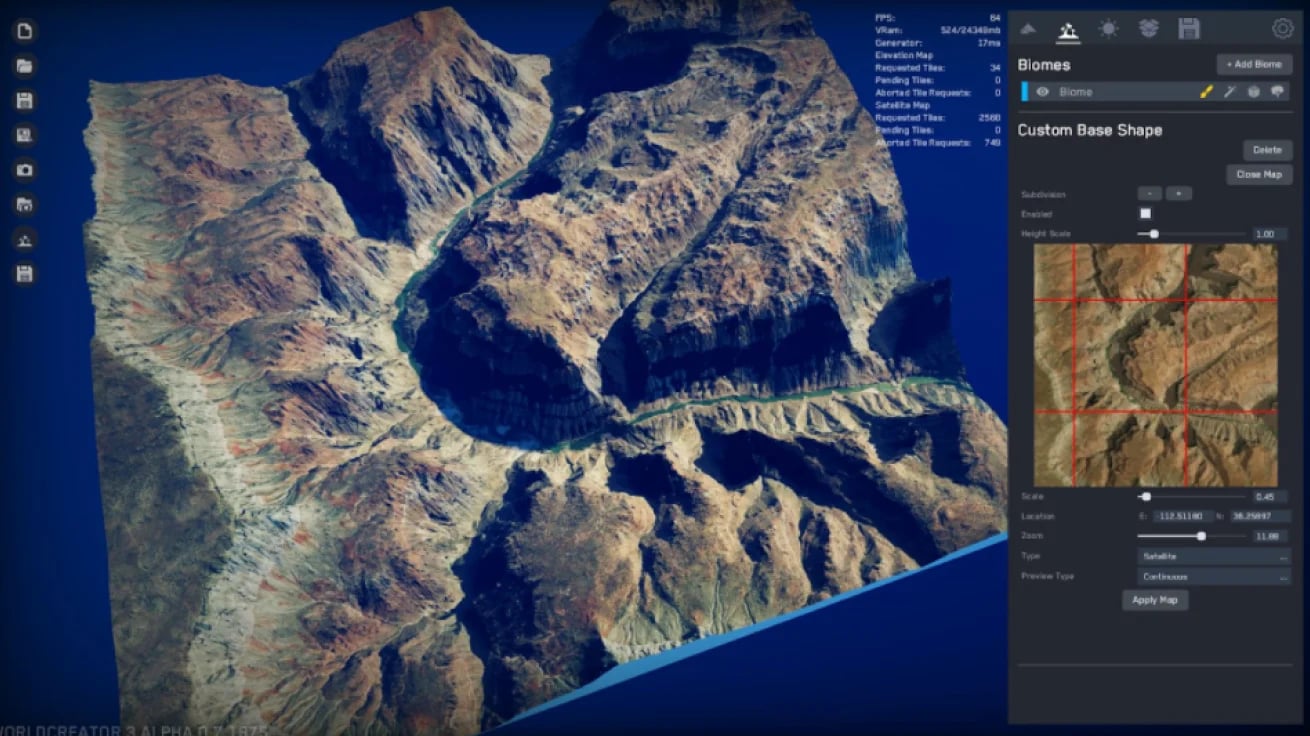 Developing a terrain in games