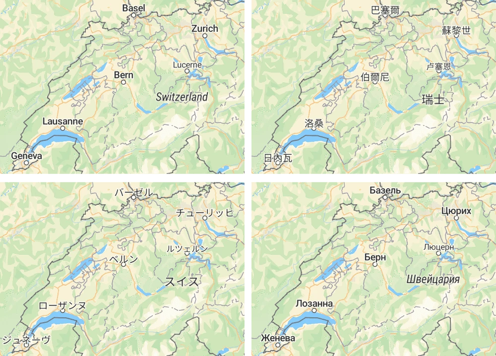 Multilingual OpenStreetMap