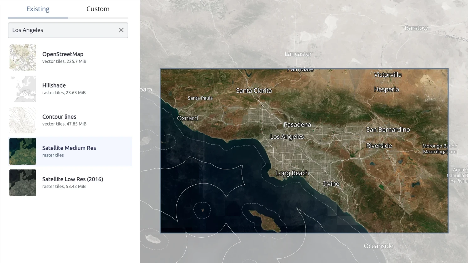 New satellite imagery on-prem