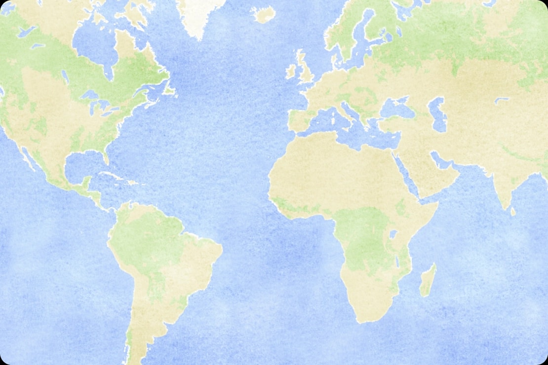Aquarelle global map