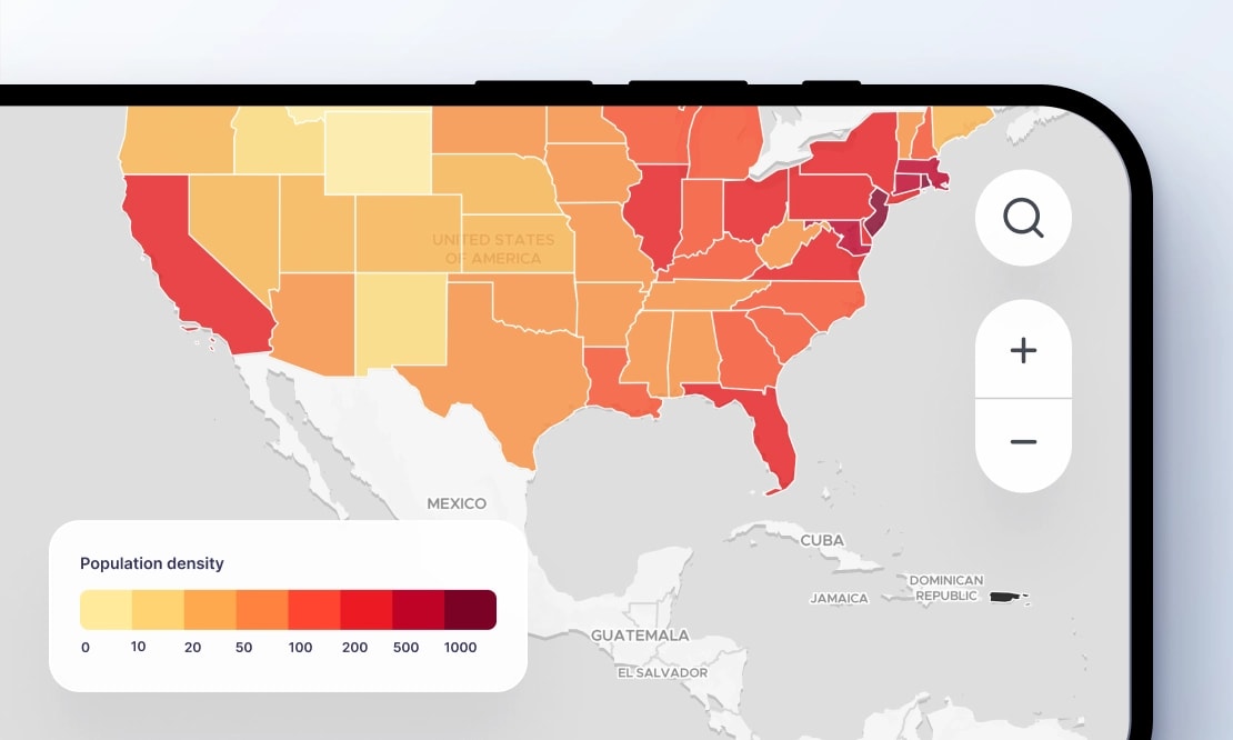 Interactive maps with your data
