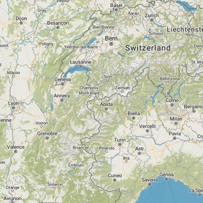 Topographic map