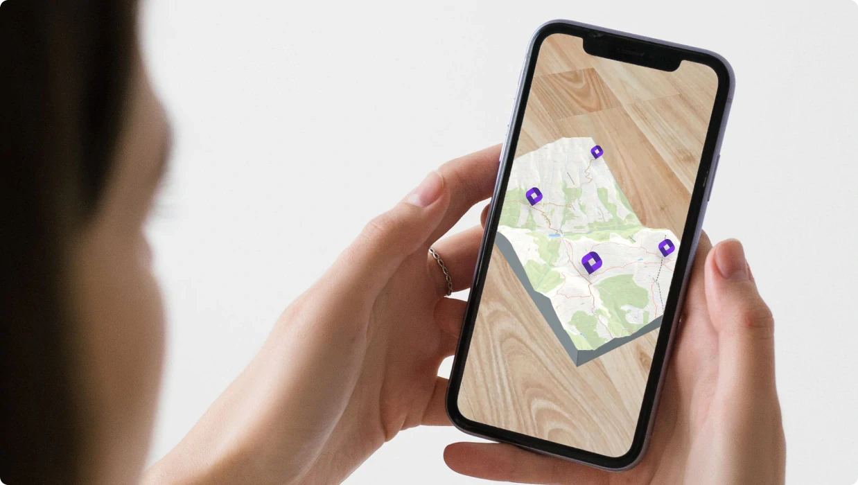 AR on mobile phone