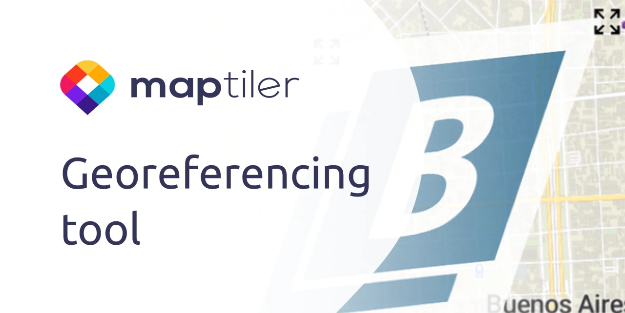 Map georeferencing tool map