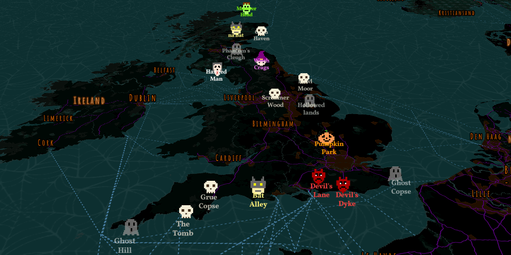Spooky Halloween map