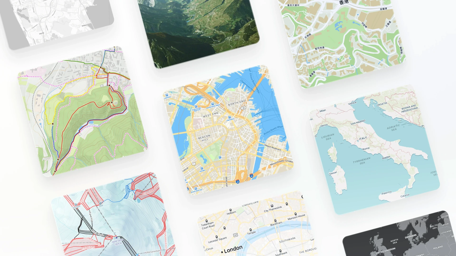 Multiple map styles