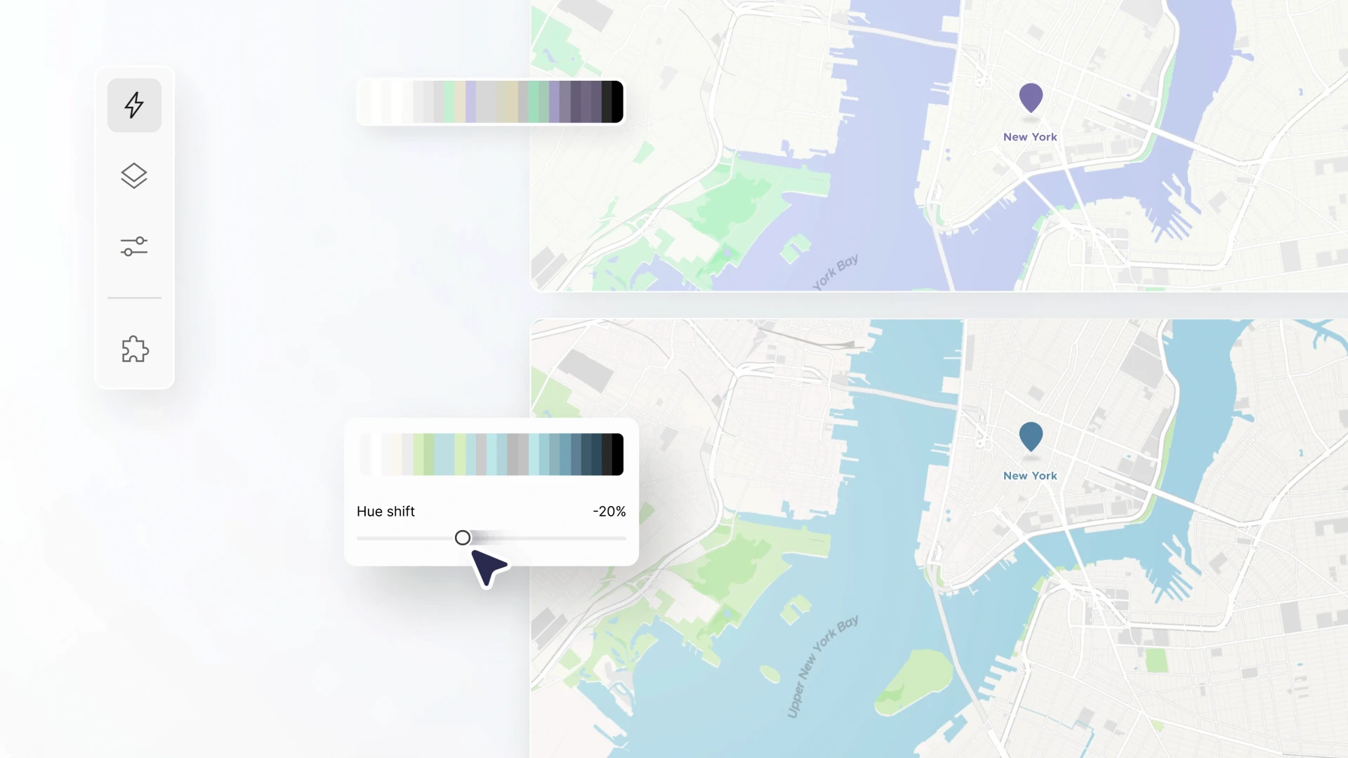Real estate broker showing property on a map