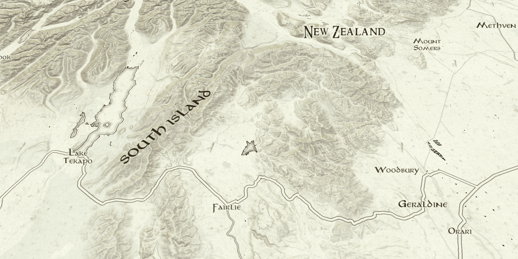 Lord of the Rings themed map