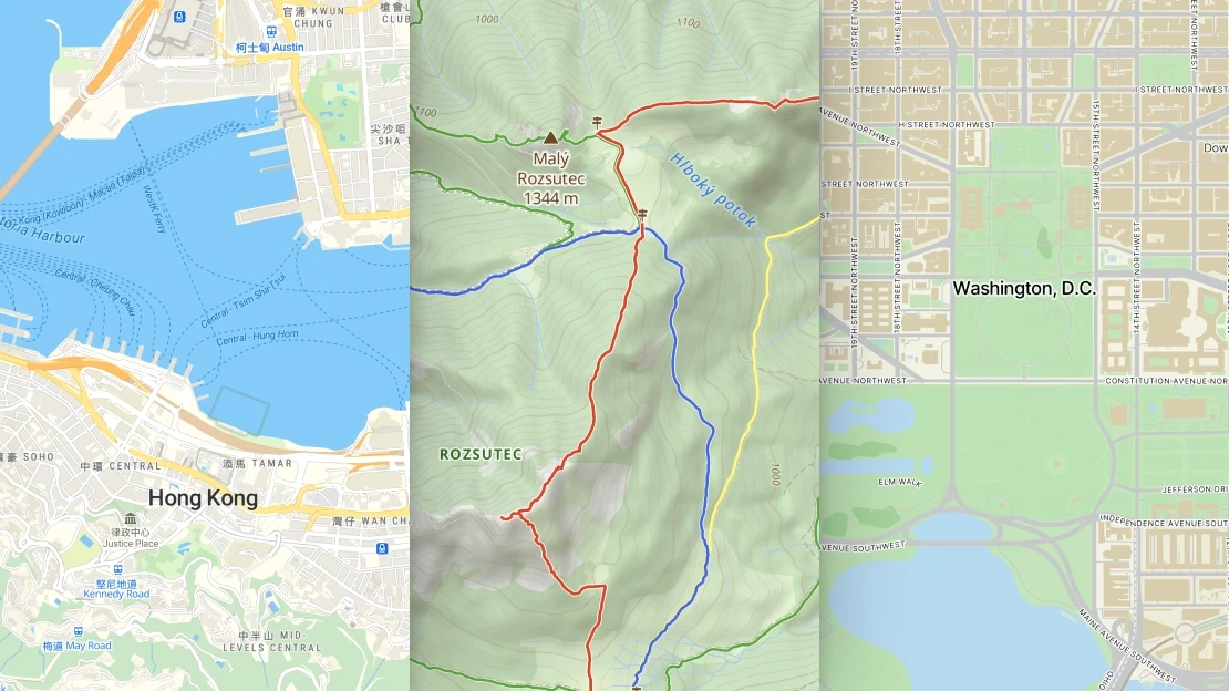 various maps that can run on on-premises