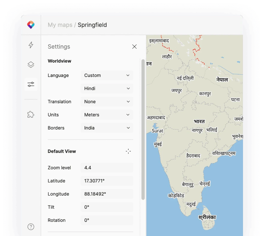 MapTiler Cloud maps for global audience