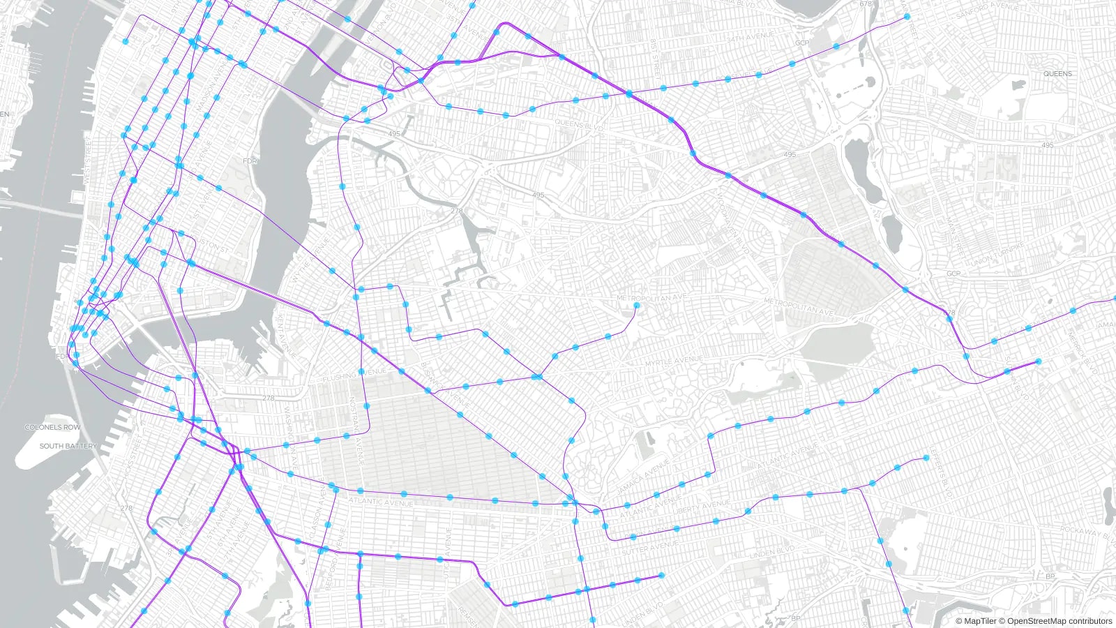 Map of NY metro