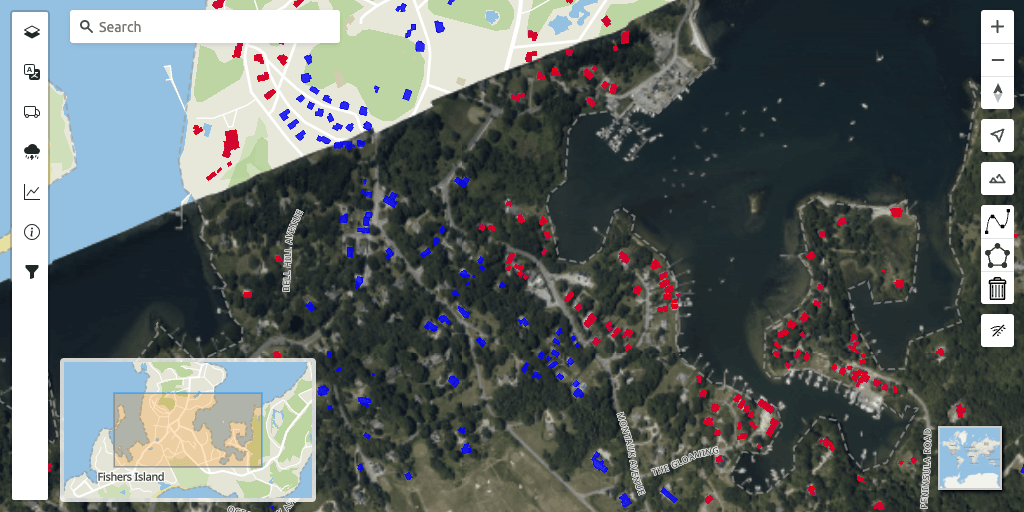 Natural disaster map demo app