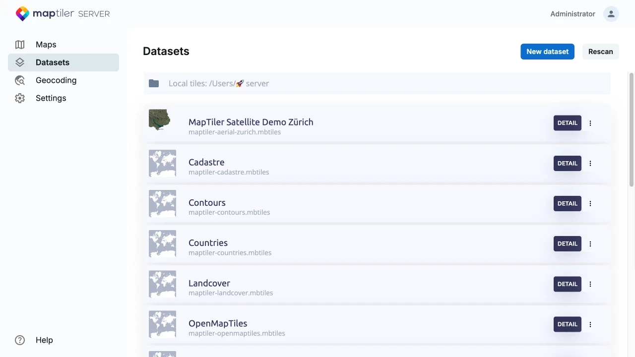 Web map services offline
