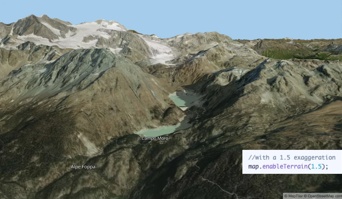 3D terrain in one call