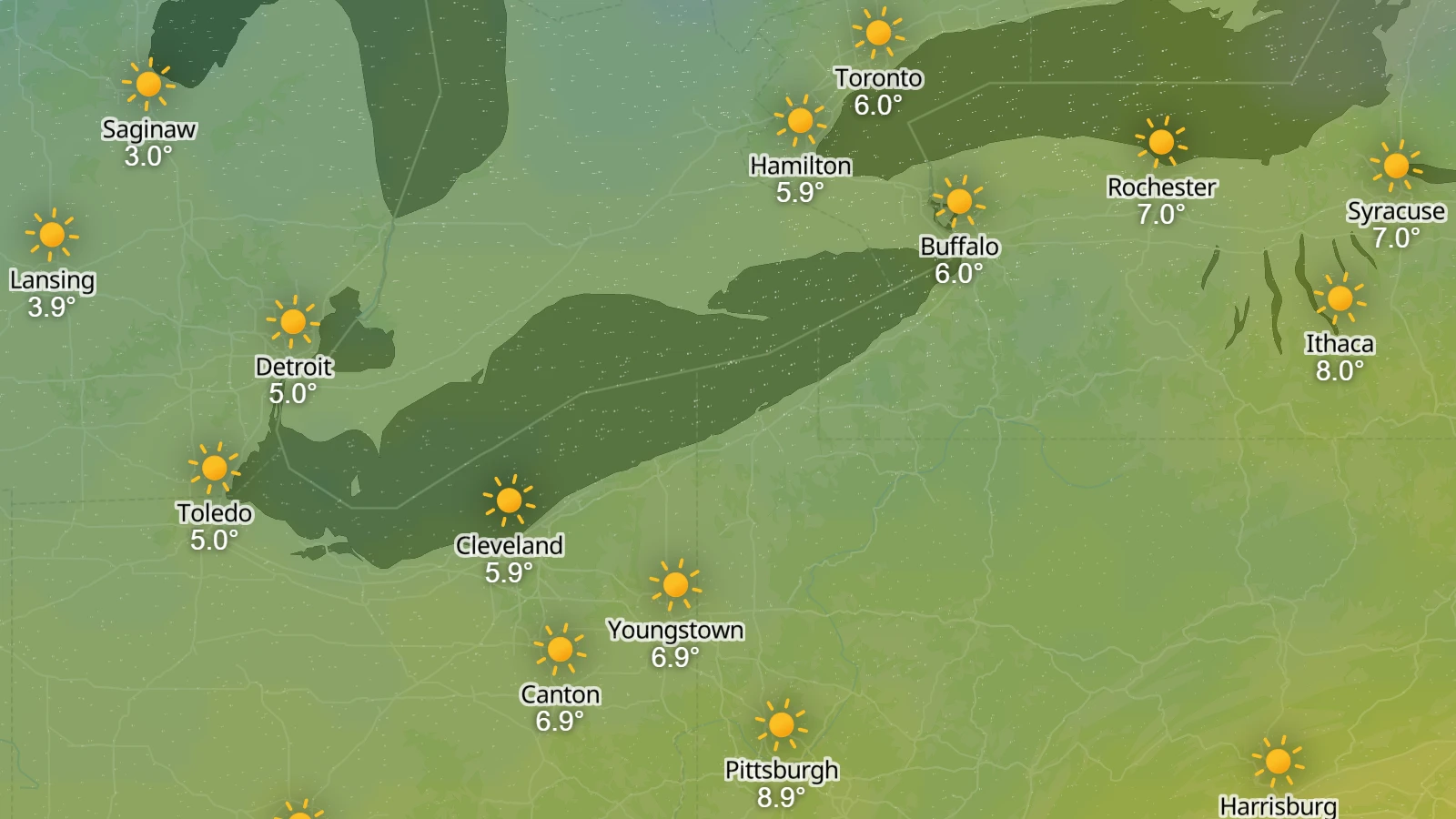 Weather icons with live data