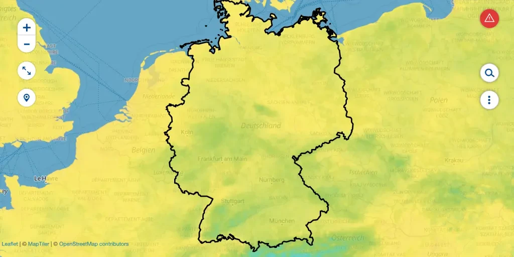 wetter.com weather map