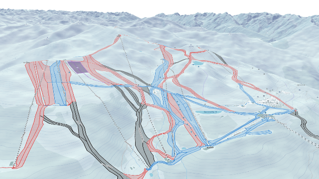 Winter map in 3D